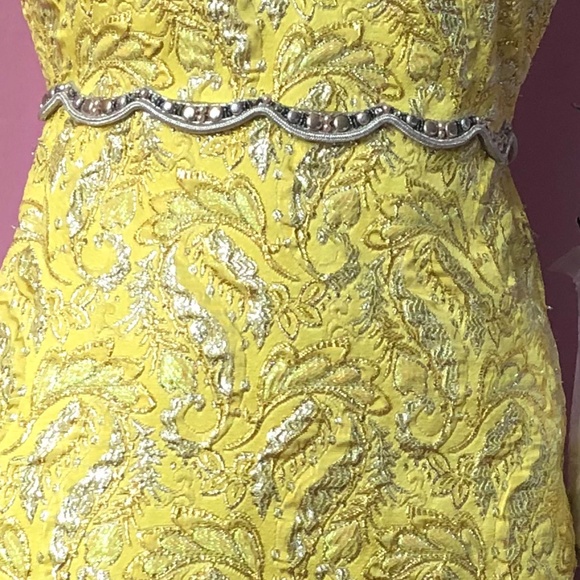 GUCCI Embellished Metallic Lurex Bustier dress - Size 38 - Picture 6 of 12